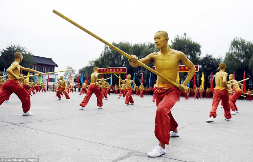 Coro de Kung Fu: 30 mil estudiantes de todo el mundo mostraron una clase en el monasterio Shaolin