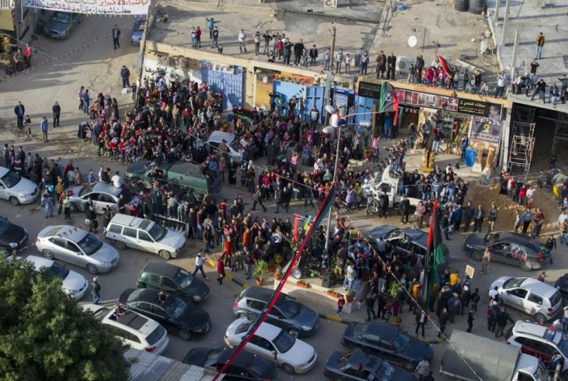 Costa libia desde el aire Costa libia desde el aire