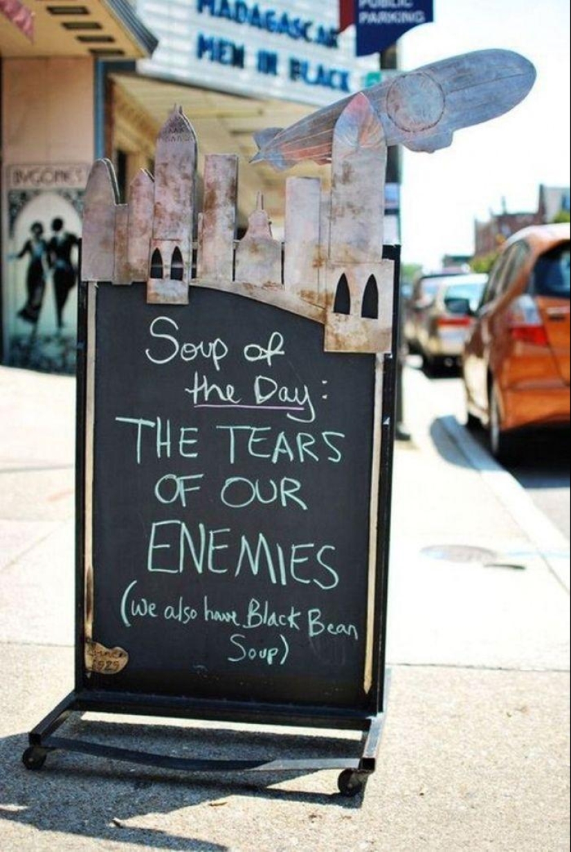 Creative pavement signs Creative pavement signs