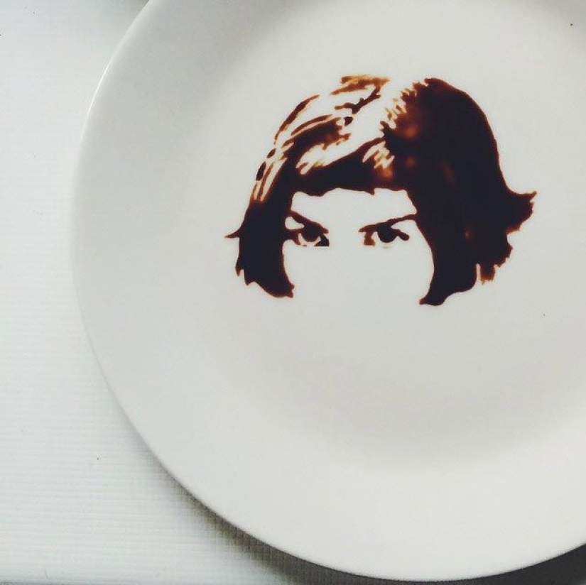 Cuando el café derramado se convierte en arte