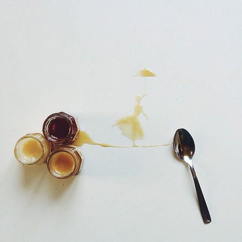 Cuando el café derramado se convierte en arte