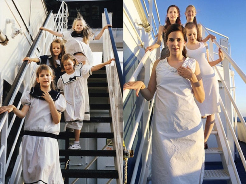 Cuatro hermanas - antes y ahora