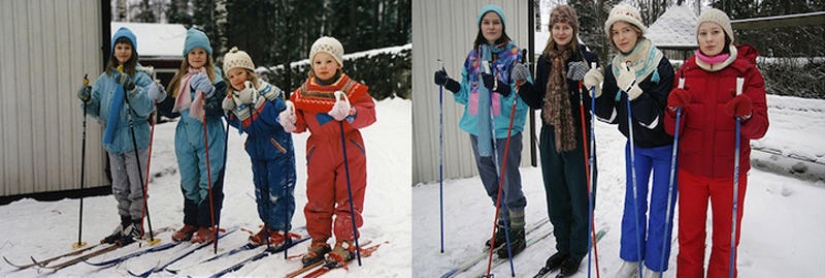Cuatro hermanas - antes y ahora
