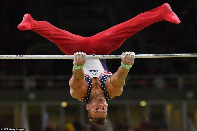 Curious faces of Olympic gymnasts in Rio