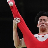 Curious faces of Olympic gymnasts in Rio