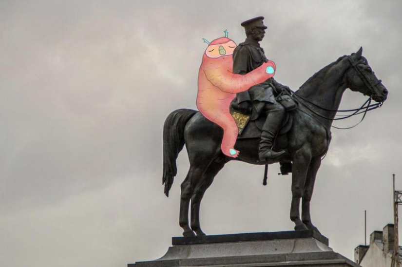 Cute and lazy: Bulgarian illustrator's monsters that have taken over the whole city