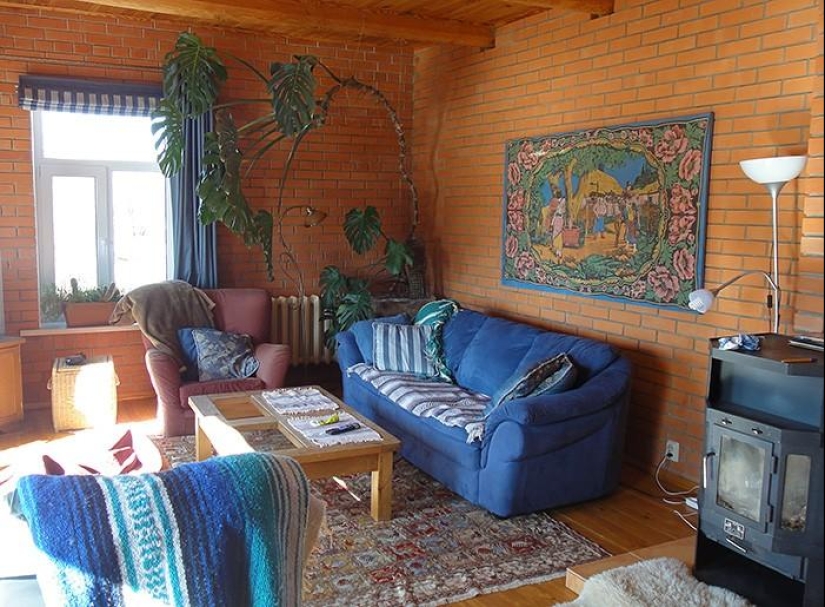 Día de primavera en el pueblo ruso