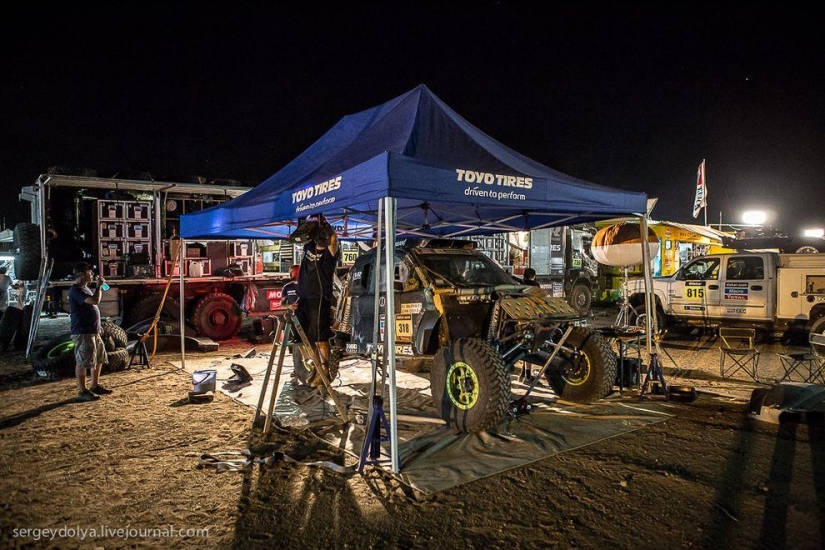 Dakar 2014. Noche en vivac