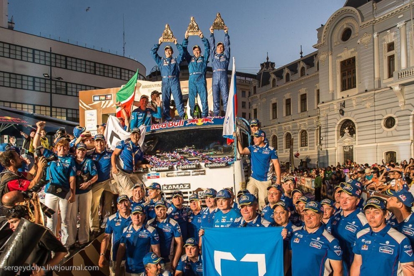 Dakar 2014. Race final and podium Dakar 2014. Race final and podium