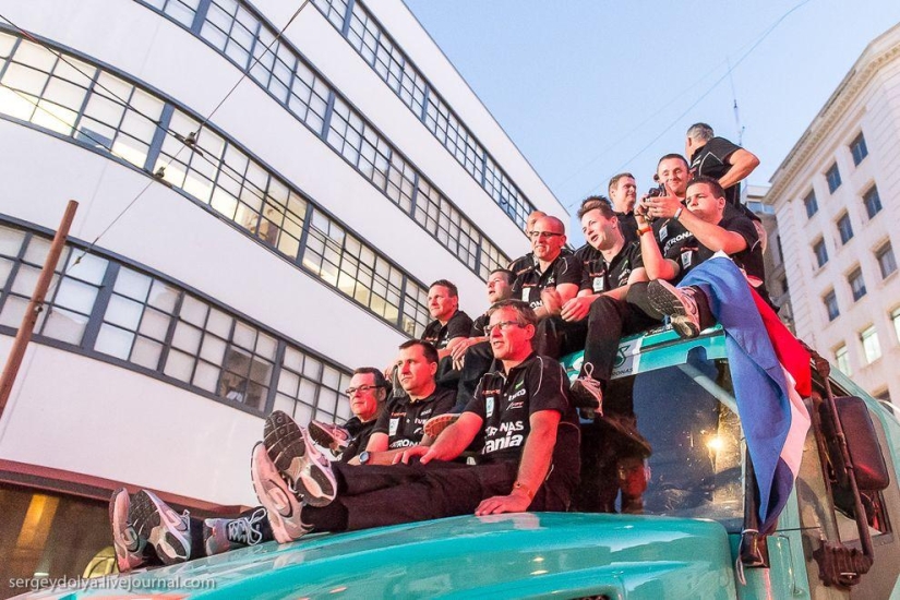 Dakar 2014. Race final and podium Dakar 2014. Race final and podium
