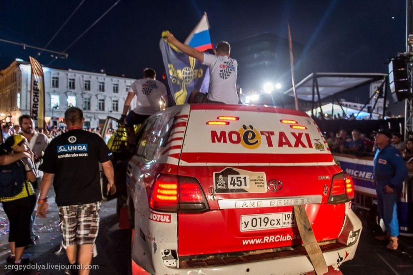 Dakar 2014. Race final and podium Dakar 2014. Race final and podium