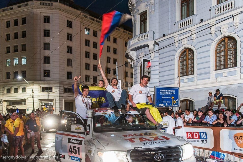 Dakar 2014. Race final and podium Dakar 2014. Race final and podium