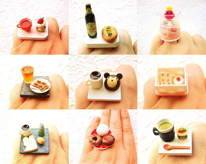 "Delicious" rings from Sofia Molnar