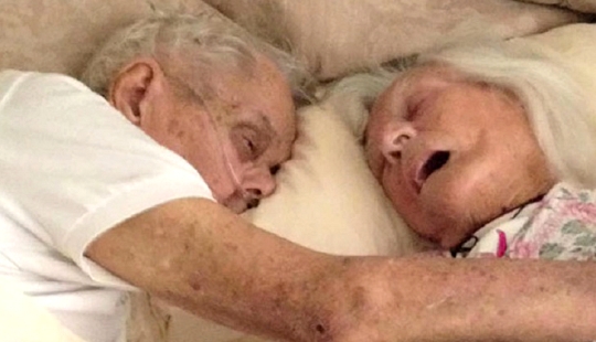 Después de 75 años de matrimonio, murieron al mismo tiempo, en los brazos del otro