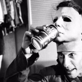 Detrás de escena de la filmación de la película "Halloween" - clásicos del terror