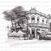 Dibujé estas imágenes con tinta de Buenos Aires