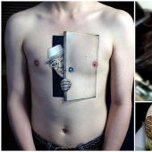 Dibujos demasiado realistas en el cuerpo.