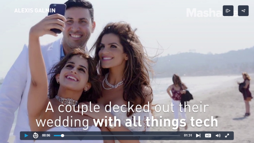 Digital research: a startup girl forced her wedding guests to take selfies and sit in social networks