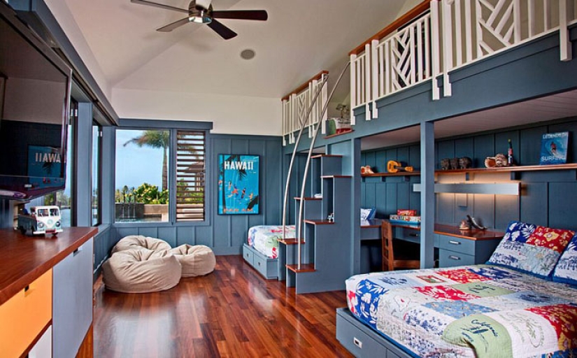 Diversión tropical: 20 impresionantes interiores de habitaciones para niños