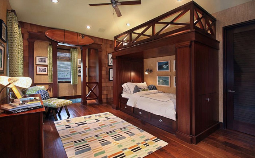 Diversión tropical: 20 impresionantes interiores de habitaciones para niños