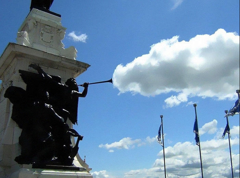 Divertido juego con nubes