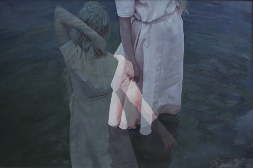 Doble exposición en lienzos de Pacayla Rae Bean Doble exposición en lienzos de Pacayla Rae Bean