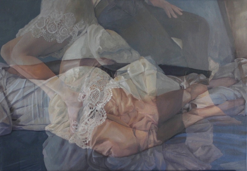 Doble exposición en lienzos de Pacayla Rae Bean Doble exposición en lienzos de Pacayla Rae Bean