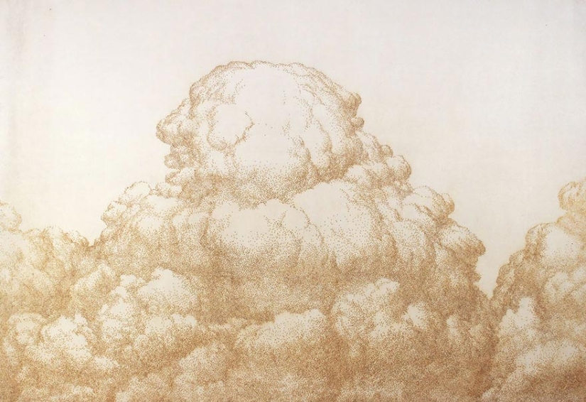 Dot art: artist burns paper with incense sticks to create incredible paintings Dot art: artist burns paper with incense sticks to create incredible paintings