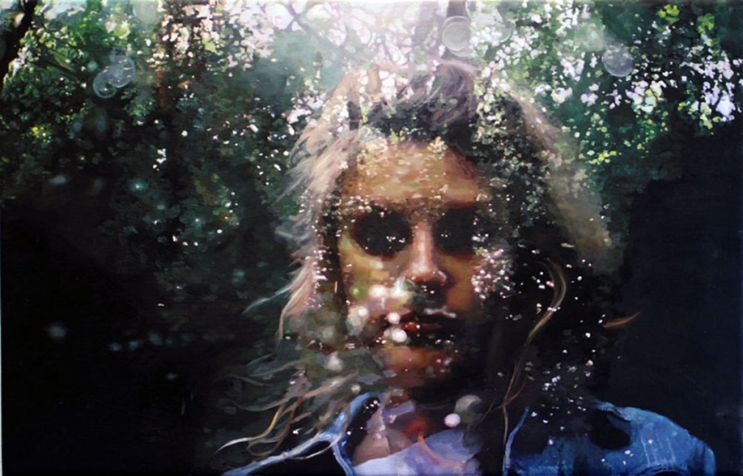 Double exposure on Pacayla Rae Bean's canvases Double exposure on Pacayla Rae Bean's canvases