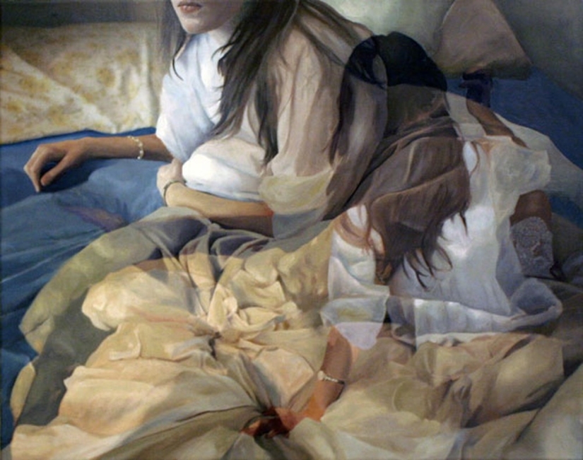 Double exposure on Pacayla Rae Bean's canvases Double exposure on Pacayla Rae Bean's canvases