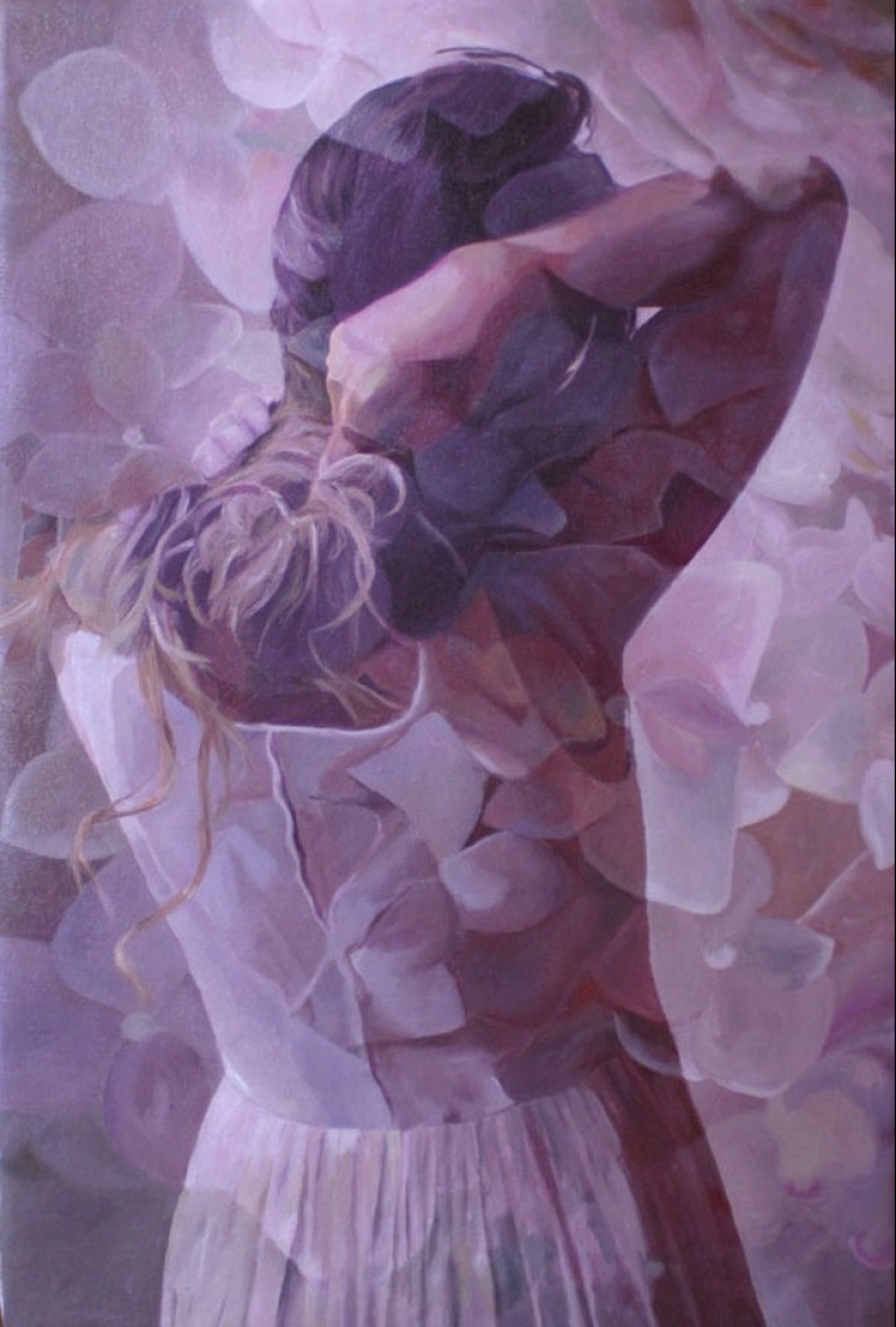 Double exposure on Pacayla Rae Bean's canvases Double exposure on Pacayla Rae Bean's canvases