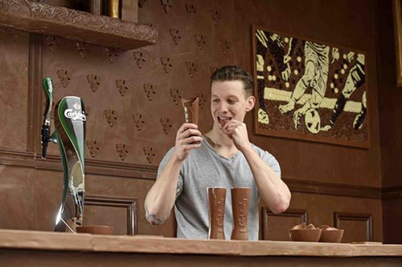 Drank beer - ate a glass Drank beer - ate a glass