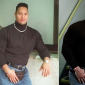 Dwayne Johnson Recreated Viral Meme Of Younger Self For Christmas, And Fans Were Not Ready