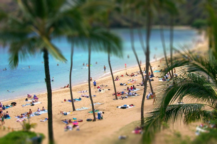 Earthly paradise - Hawaiian beach inside an ancient crater