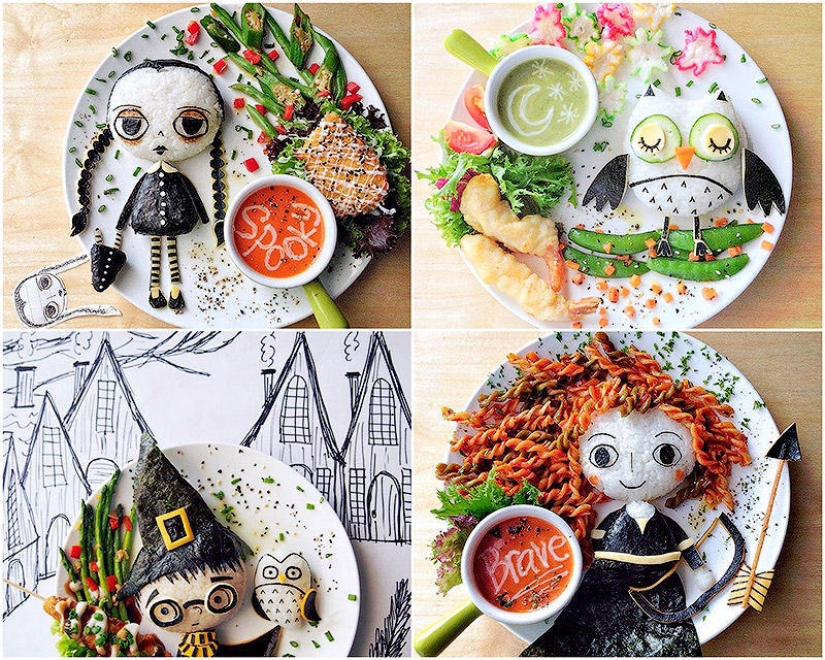 El artista convierte los platos en obras maestras El artista convierte los platos en obras maestras