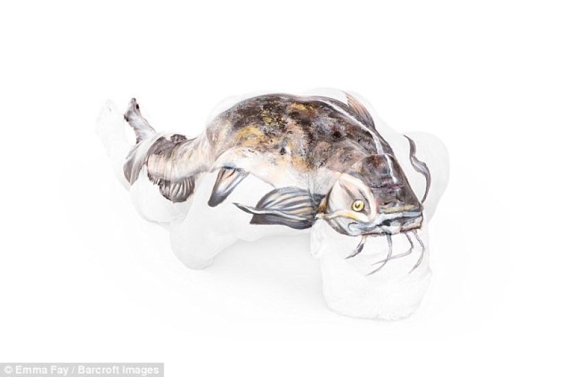 El artista convierte fachadas aburridas en escenas brillantes llenas de vida