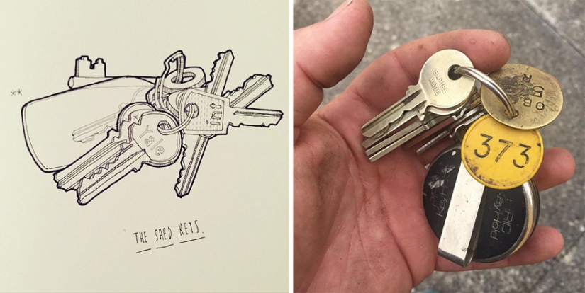 El artista decidió honrar la memoria de su abuelo dibujando cada uno de los 100.000 artículos de su despensa.