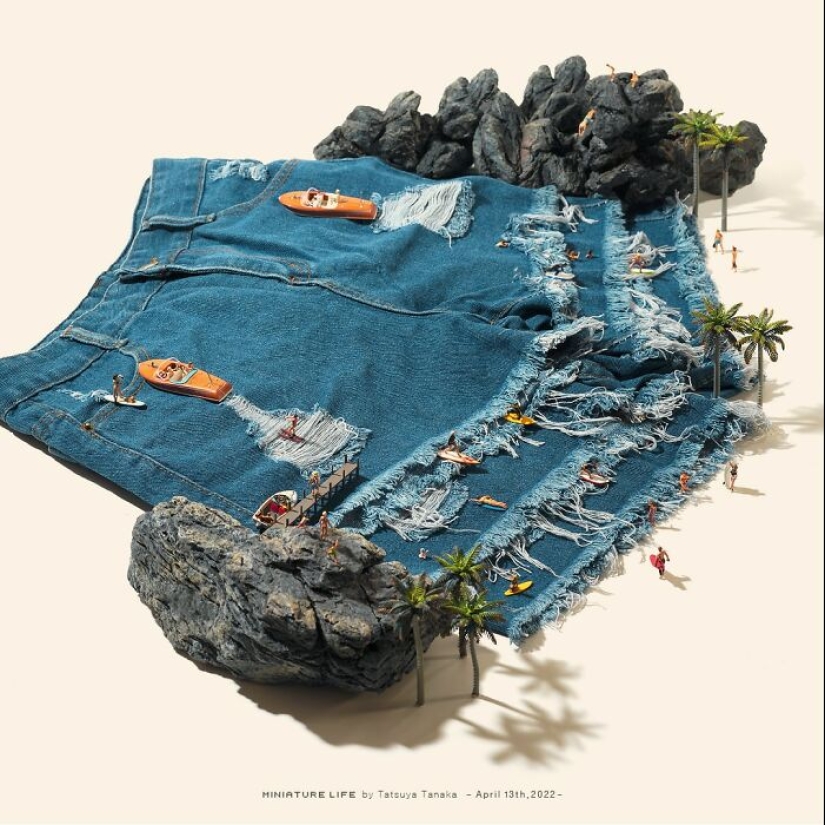 El artista japonés ha estado creando escenas en miniatura todos los días durante 12 años.