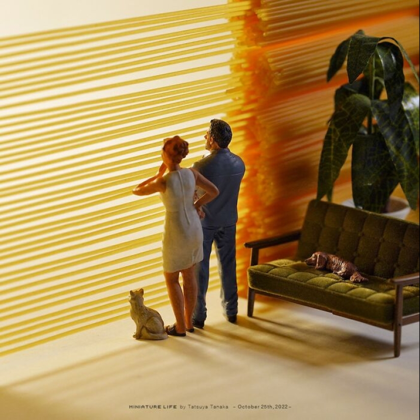 El artista japonés ha estado creando escenas en miniatura todos los días durante 12 años.