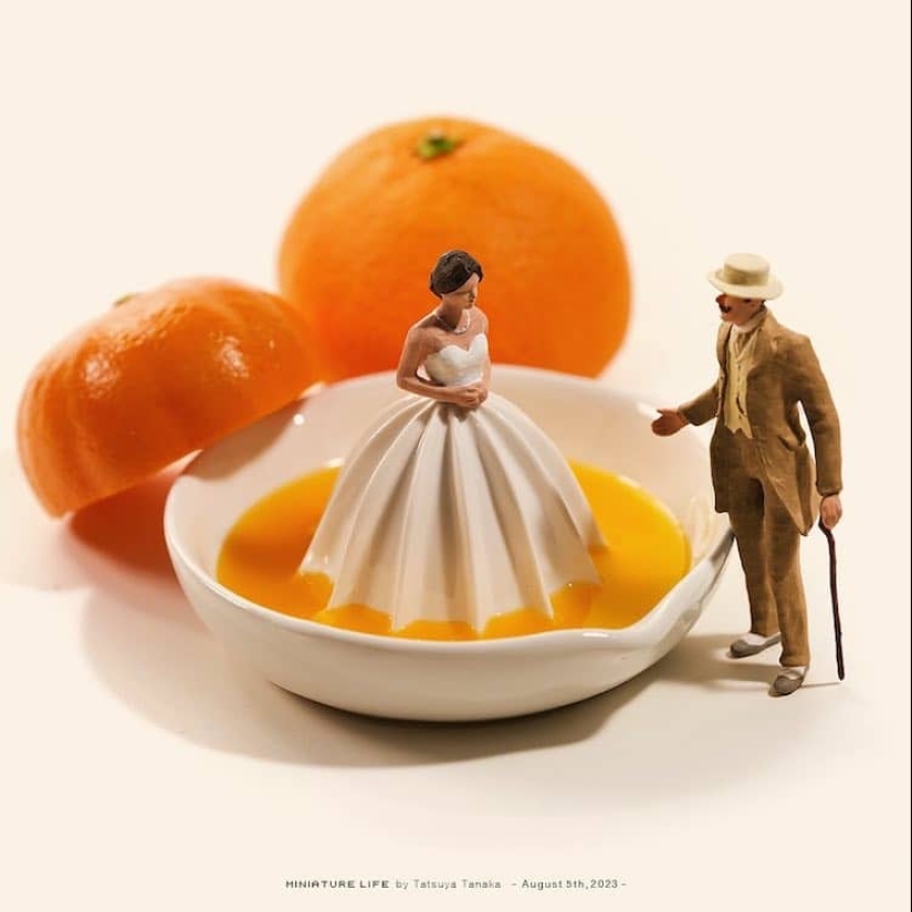 El artista japonés ha estado creando escenas en miniatura todos los días durante 12 años.