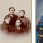 El artista transforma a las personas de retrofotos en personajes de cómics y libros