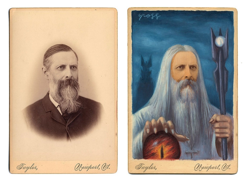 El artista transforma a las personas de retrofotos en personajes de cómics y libros El artista transforma a las personas de retrofotos en personajes de cómics y libros