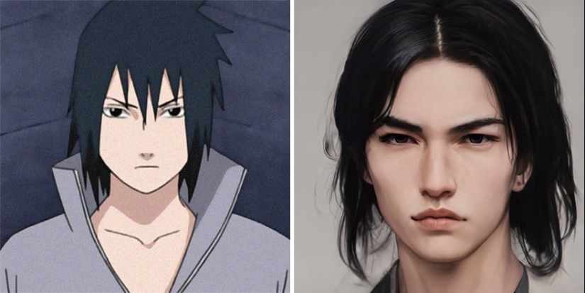 El artista y la red neuronal mostró cómo los personajes de anime sería en la vida real