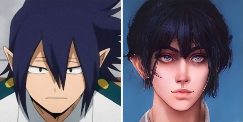 El artista y la red neuronal mostró cómo los personajes de anime sería en la vida real