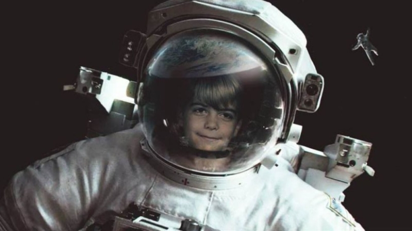 El diseñador colocó fotos infantiles de actores en carteles de películas