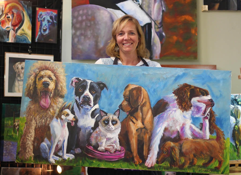 El gato más enojado de Internet se ha convertido en la musa de los artistas El gato más enojado de Internet se ha convertido en la musa de los artistas