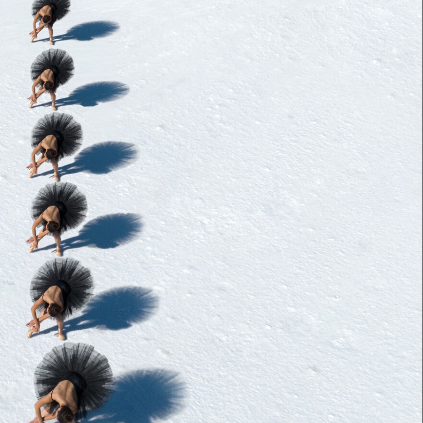 El Lago de los Cisnes Reimaginado: 16 Fotos Aéreas De Bailarines De Ballet Capturadas En El Lago Salado En Utah