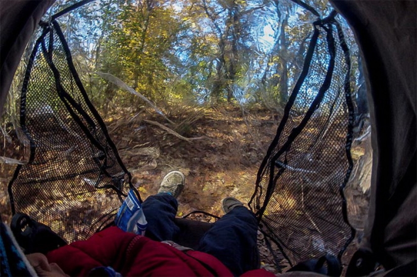 El mundo a través de los ojos de un bebé en un cochecito