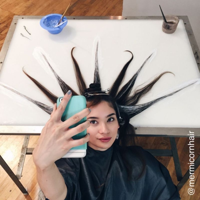 El “pelo de sirena” es una nueva tendencia de belleza de las redes sociales