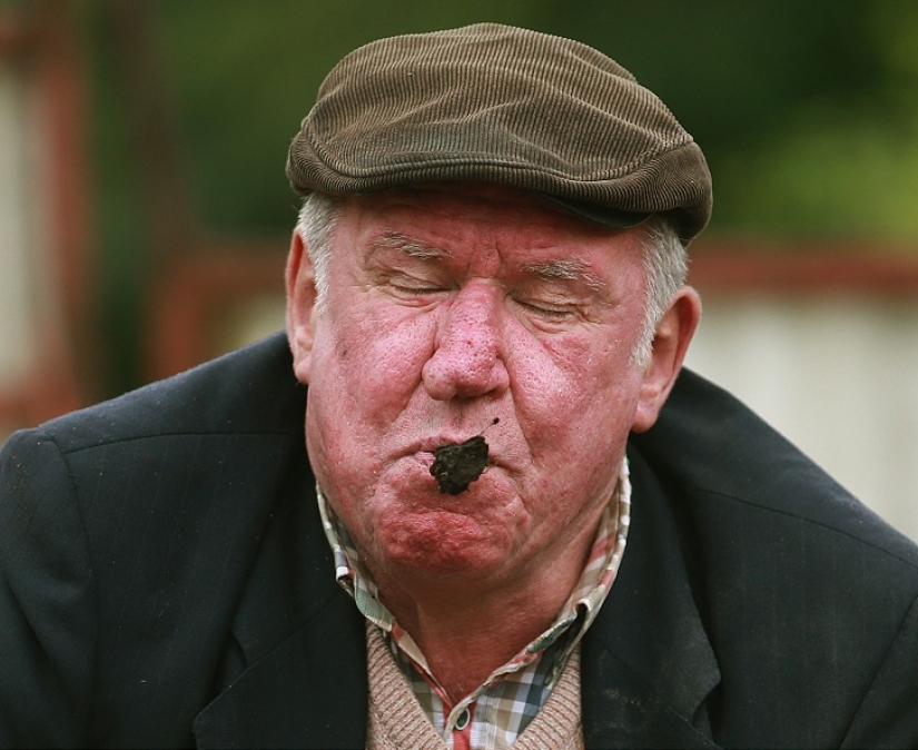 El primer concurso mundial de escupir estiércol de oveja